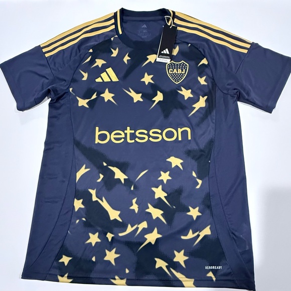 Boca Juniors adidas 2024/25 Third Replica Jersey - Navy  size  L - Picture 1 of 6